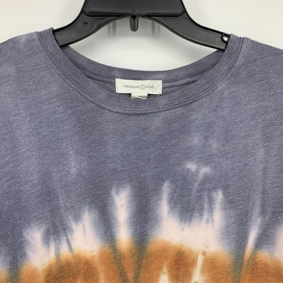 Treasure & Bond Sweatshirt Tie Dye Pullover Long Sleeve - Picture 2 of 9